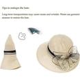 thumbnail image 3 of Sombrero Derby de Organza para Mujer - Sombrero Derby Kentucky de ala ancha para fiestas de té, bodas y eventos religiosos, 3 of 7