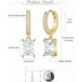 thumbnail image 2 of Mesovor Women Small Hoop Earrings 18k Gold Plated Huggie Dangle Earrings Dainty Drop Earrings, 2 of 5