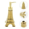 thumbnail image 3 of Tineasur Golden Ceramic PP Shampoo Bottle Dispenser for Bathroom Kitchen Easy Use, 3 of 6