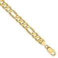 thumbnail image 1 of 14k 7.5mm Flat Figaro Chain in 14k Yellow Gold, 1 of 3
