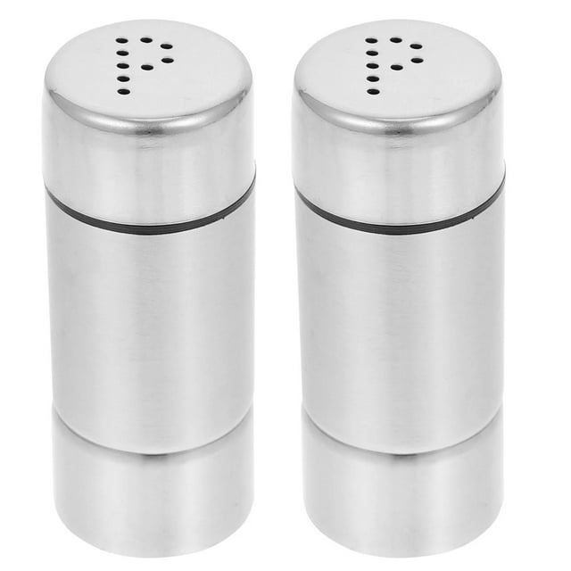 DJN Home & Garden Sparsain 2Pcs Stainless And Pepper Shakers Jars Home Seasoning Containers Pepper