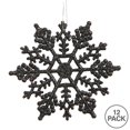 thumbnail image 2 of Vickerman M101617 Flocon de Neige à Paillettes Noir 8 Po 12-Pvc Bx, 2 of 2