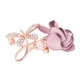 thumbnail image 1 of Broche de flor de rosa con perla, elegante flor morada y rama de aleación, broche de cristal con diamantes de imitación para mujeres y niñas, 1 of 5