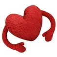 thumbnail image 2 of Algohada de Corazón Rojo, Algodón de Algodón pp Almohada de Corazón Linda para Sala de Estar, 2 of 8