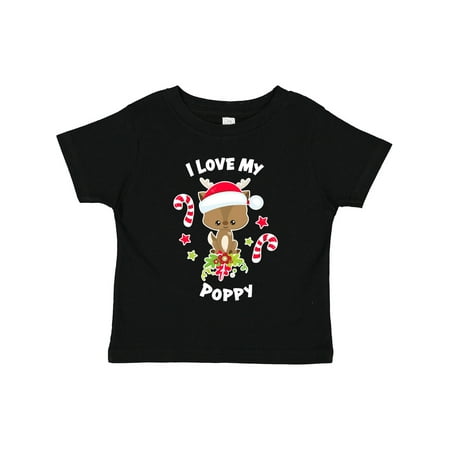 

Inktastic I Love My Poppy with Reindeer Gift Toddler Boy or Toddler Girl T-Shirt