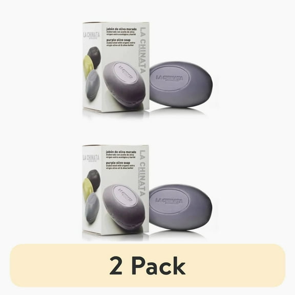 La Chinata Organic Extra Virgin Olive Oil and Shea Butter Soap. -PACK OF 2