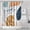 Orange, variant on Brown Boho Plant Pattern Shower Curtain 36"x72" ,Bathroom Decorative Shower Curtains Set with 12 Hooks,Modern Waterproof Washable Shower Curtain