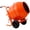 Orange, variant on 224L 8CUFT Horizontal Portable Cement Mixer, Wheel Barrow Concrete Mixer 115V-60HZ Orange Steel for Construction Sites