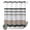Light Brown, variant on No Hook Shower Curtain, Grey Stripes Abstract Shower Curtains for Bathroom with See Through Top Window, Geometric Spring Flowers Country Waterproof & Washable Bath Curtain Stand Up Stall 36"x72"