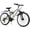Grey, variant on QARSWA 24 inch Mountain Bike, 21 Speed Full Suspension Bicycle with Dual Fenders for Teens and Adults, Grey