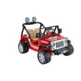 thumbnail image 4 of Power Wheels Jeep Wrangler Ride-On Vehicle - Lava Red & Black, 4 of 9