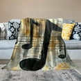 thumbnail image 2 of Autua  Twin  Music Plush Blanket Boys Girls Abstract Musical Note Sherpa Throw Blanket for Kids Women Men Ultra Soft Music Lover Fleece Blanket Vintage Fuzzy Blanket Music Gifts 60x80in, 2 of 6
