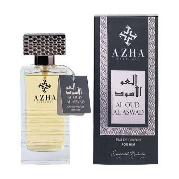 Azha Perfumes Al Oud Al Aswad Eau De Parfum Spray For Men 3.33oz / 100ml