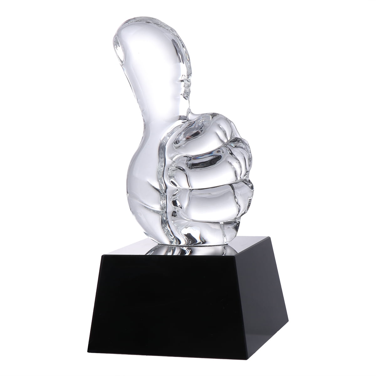 OUNONA 1PC Award Trophy Crystal Reward Prizes Decor Gift Awards Trophy for Sports Competition Games