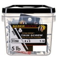 thumbnail image 2 of Monster Fastener Star Drive White Alloy Steel Trim Screws, 5 lb. Tub (581 Pcs.), 8 x 3", 2 of 2