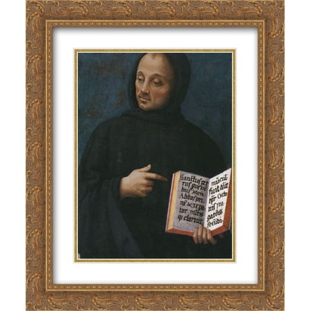 Pietro Perugino 2x Matted 20x24 Gold Ornate Framed Art Print 'Polyptych of?St. Peter (San Pietro Vincioli)'