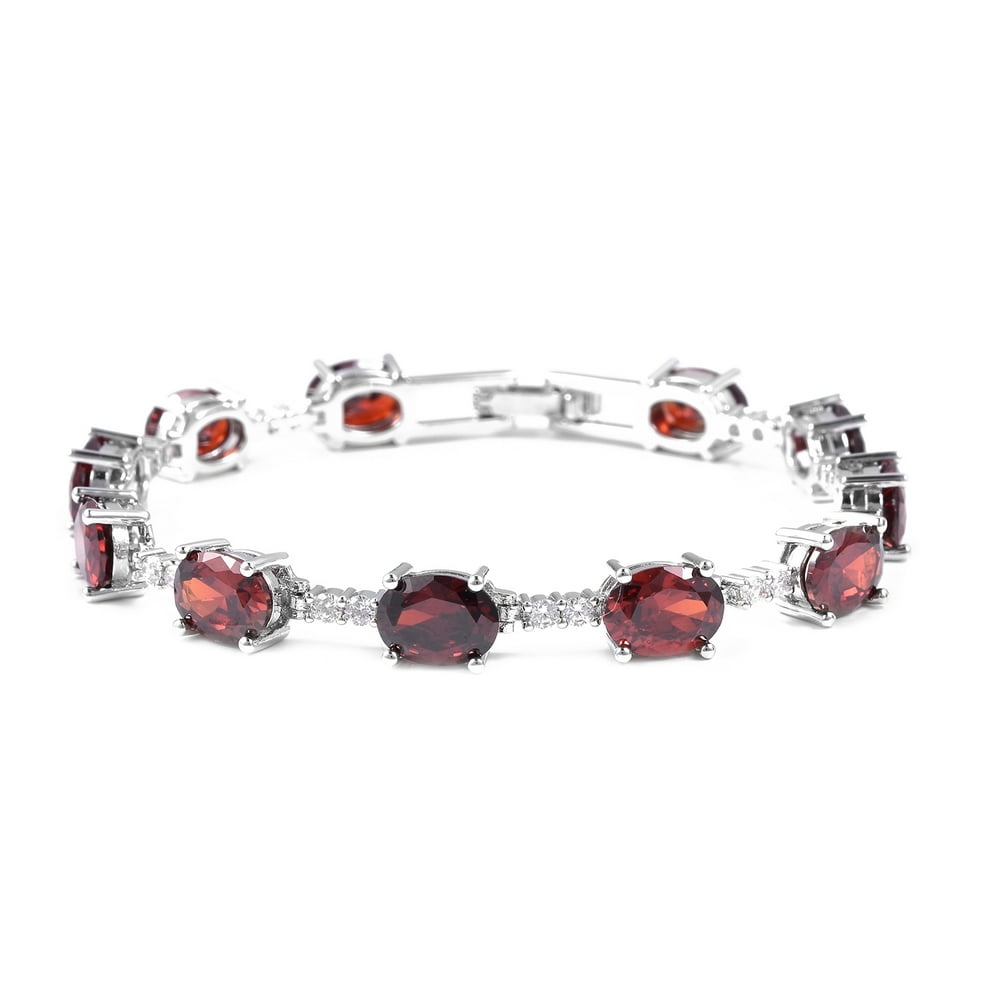 Shop LC Shop LC Delivering Joy Station Bracelet Red White Cubic Zirconia CZ Jewelry