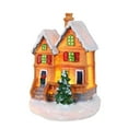 thumbnail image 4 of destyer Christmas Scene Village Figurine Collection for Table Sill Decoration Coral, 4 of 8