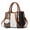 Caramel, variant on Purses and Handbags Top Handle Satchel Shoulder for Women's Large Capacity Color Block Messenger Tote Bags
