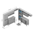 thumbnail image 4 of Cocina Integral Mobi Angola 2.32 m color Gris con café, 4 of 4