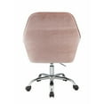 thumbnail image 3 of Home Square 2 Piece Swivel Velvet Office Chair Set in Dusky Rose, 3 of 7