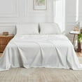 thumbnail image 6 of DOZ Long Staple Cotton Sheet Set, Crisp Percale Weave, Breathable, Matte Finish, Durable, Hotel Comfort, 6 of 11