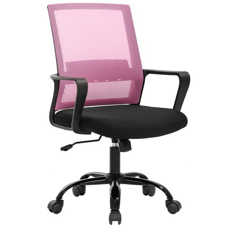 Cheap Desk Chair Mesh Office Chair Ergonomic Computer Chair Executive Lumbar Support Adjustable Stool Rolling Swivel Chair,