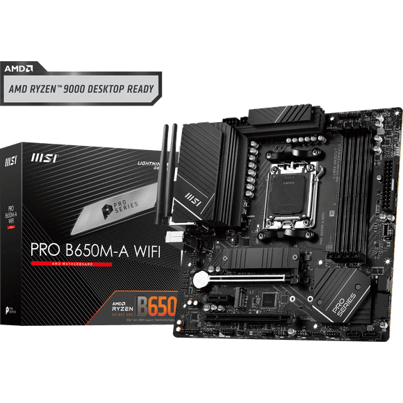 MSI AMD mATX Gaming Motherboard, B650M-A WIFI, AM5, DDR5, Wi-Fi 6E