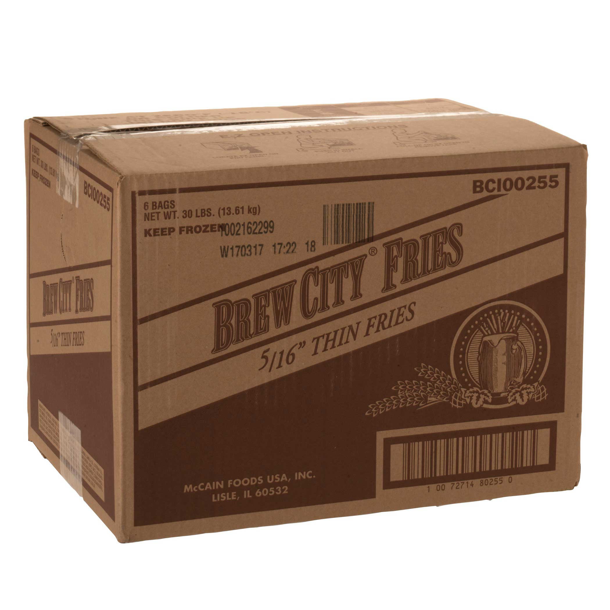McCain Brew City Beer Battered Thin Cut French Fry, 5 Pound 6 per case.
