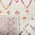 thumbnail image 5 of SAFAVIEH Madison Hannah Geometric Area Rug, Ivory/Fuchsia, 6'7" x 9'2", 5 of 8