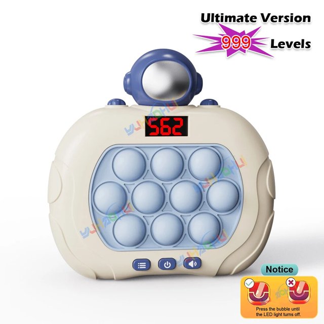Consola electrónica Pop Push de 999 niveles, consola de juegos rápida con pantalla LED, adecuada para adultos y niños, juguete Fidget de Navidad