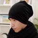 thumbnail image 3 of Gorra unisex Macarena Beanie Slouchy Chemo Turbante Púrpura Negro, 3 of 5