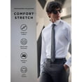 thumbnail image 6 of Michael Kors Men's Dress Shirt Comfort Stretch Regular Fit, White, 6 of 7