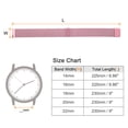 thumbnail image 2 of Uxcell Stainless Steel Mesh Watch Band 20mm Quick Release Magnetic Clasp, Pink, 2 of 6