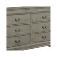 thumbnail image 4 of Benjara BM215247 Transitional Style 6 Drawer Dresser with Metal Pulls, Gray, 4 of 5
