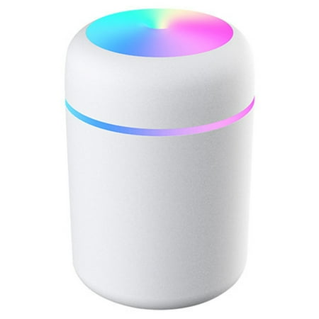 

USB Humidifier with Colorful Light 2 Mist Modes Portable Small Car Essential Oil Diffuser 300ml Capacity for Desktop New