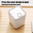 thumbnail image 3 of Desktop Garbage Bin Press Type Living Room Trash Bin Car Mounted Household Office Desk Dining Room Storage Bin Garbage Bin, 3 of 6