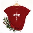 thumbnail image 4 of VBTAPA Happy Easter Shirts for Women Funny Cute Bunny Shirt 2025 Easter Tshirt Rabbit Graphic T Shirts Trendy Casual Short Sleeve Tops Prime Sales of The Day Red XL, 4 of 6