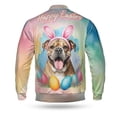 thumbnail image 2 of Happy Easter Bulldog with Bunny Ear Headband and Flowers All Over Print 3D Baseball Jacket Dog Lover Gifts Idea Bomber Jacket Softball - 13001, 2 of 6