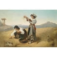 thumbnail image 2 of Anton Romako 24x17 Black Ornate Framed Double Matted Museum Art Print Titled: After Harvest, 2 of 5