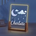 thumbnail image 1 of Luz de noche de luna personalizada para niñas, regalos de cumpleaños de Navidad para niños personalizados, luz de noche de acrílico, decoración de guardería para bebé personalizada, lámpara de noche c, 1 of 6