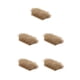 thumbnail image 3 of Moyic Adorno de cinta con flecos de plumas de avestruz teñidas de 1 yarda café claro Type2, 3 of 6