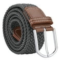 thumbnail image 2 of Elastic Fabric Braided Belt with 1 3/8" Width, Stretch Elastic Casual Woven Sport Golf Braided Belts, 2 of 6