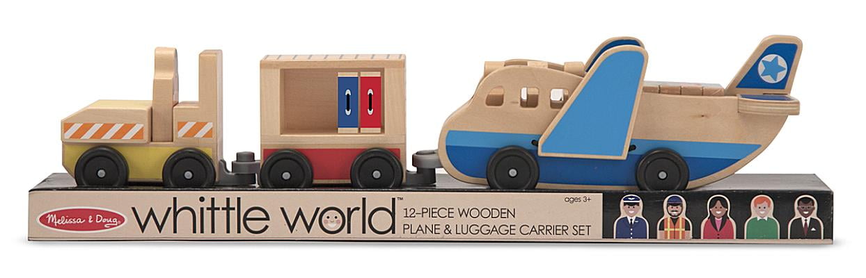 melissa and doug plane and luggage carrier set