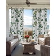 thumbnail image 6 of Eucalyptus Leaves Kitchen Curtains Green Summer Botanical Watercolor Cafe Short Curtains for Bathroom Blackout Window Curtain Grommet Small Window Treatment Drapes for Bedroom Living Room 52"x45"x2, 6 of 9