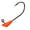 Orange, variant on Shad Dart Case of 25pc Jig Heads Fishing Hooks for Shad Crappie Panfish Bass Lures 1/32oz 1/64 oz