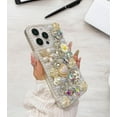 thumbnail image 5 of for iPhone 11 Bling Glitter Diamond Case,Women Girls Luxury Crystal Rhinestone Shiny Flowers Pearl Protective Cover Case for iPhone 11 6.1 inch,Pink Floral, 5 of 14