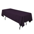 thumbnail image 1 of 60"×102" Seamless 100% Polyester rectangular Tablecloth 25 COLORS Wholesale", (Color: Eggplant Purple), 1 of 1