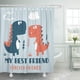 thumbnail image 1 of Cortina de Ducha ABPHQTO Dino Gráfico Animal 165x180 cm, 1 of 2