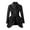 Black, variant on Olyvenn Stylish Fashion Women Double Breasted Button Coat Blouse Slim Outwear Blazer Trendy Winter Warm Ladies Blazer Black 4
